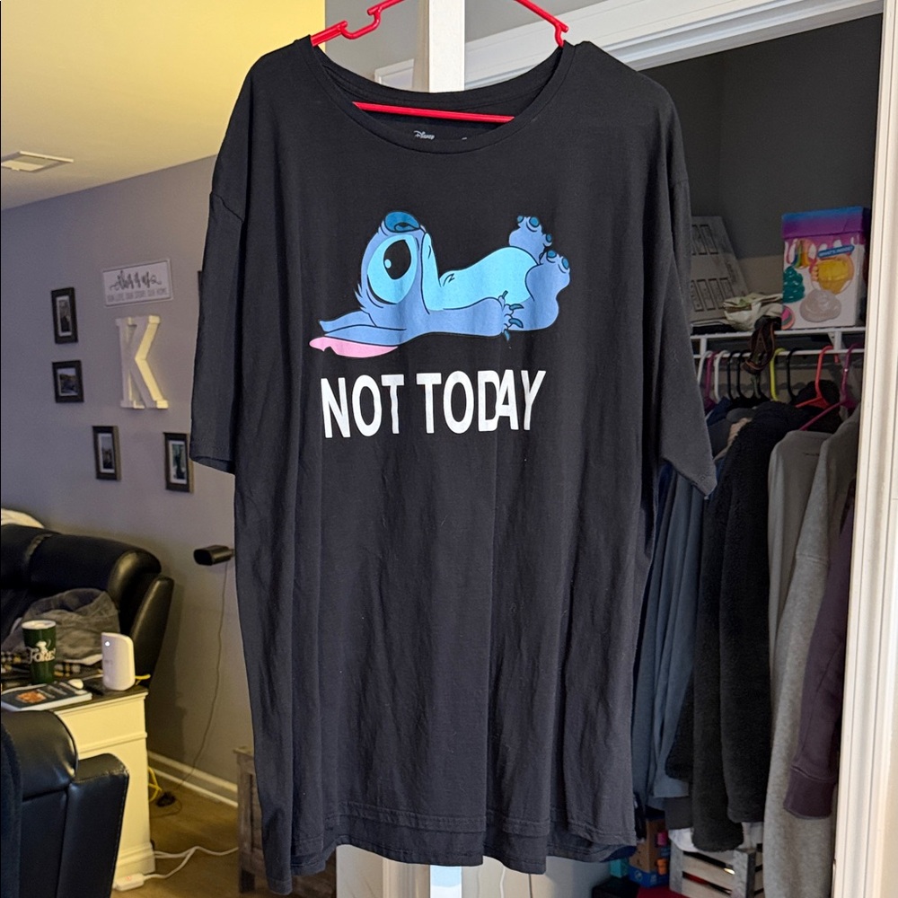 Men’s XXXL Disney Stitch Black Graphic T-Shirt